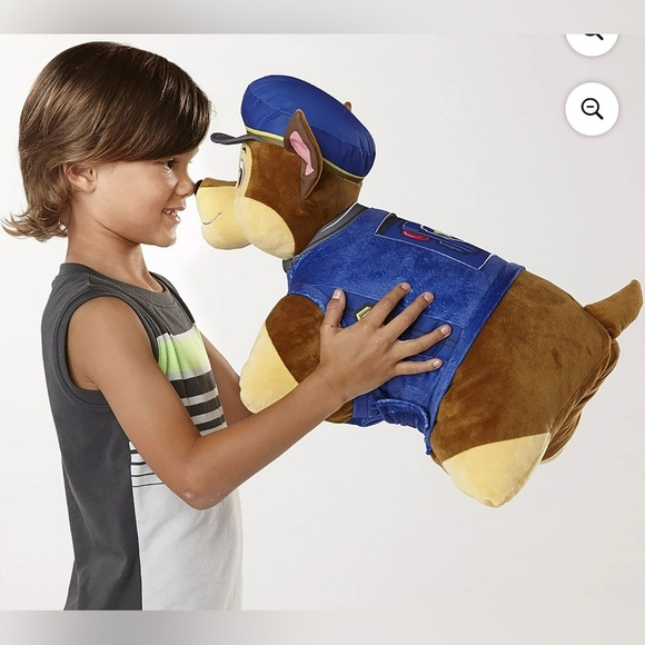 Paw Patrol Pillow Pet Chase Plush Toy - Blue and Brown - Picture 1 of 4